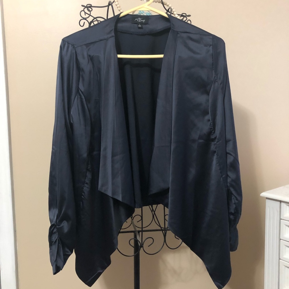 Milk & Honey satin blazer